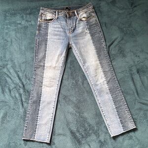 Aqua Women's Dual Blue Straight Leg Jeans